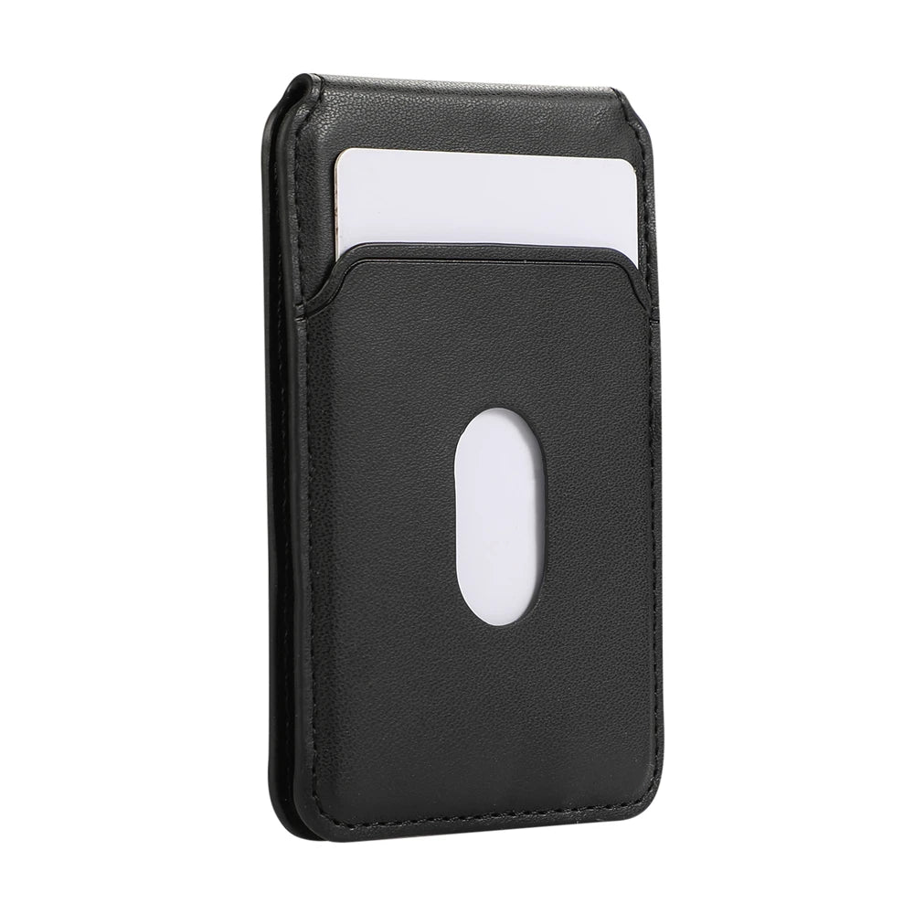 Carteira Magnética MagSafe Couro - Porta-Cartões, iPhone/Samsung, Várias Cores