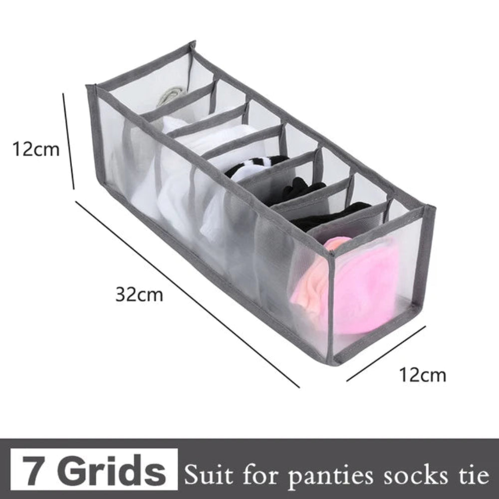 Organizador Gavetas Roupa - Jeans, T-Shirts, Íntimo, Divisórias, Nylon, Vários Tamanhos