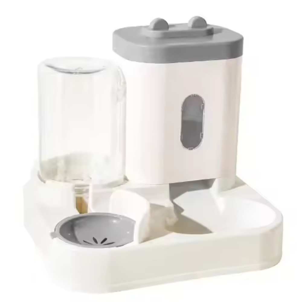 Alimentador Automático Cães/Gatos - Água e Comida, Grande Capacidade, Sem Eletricidade