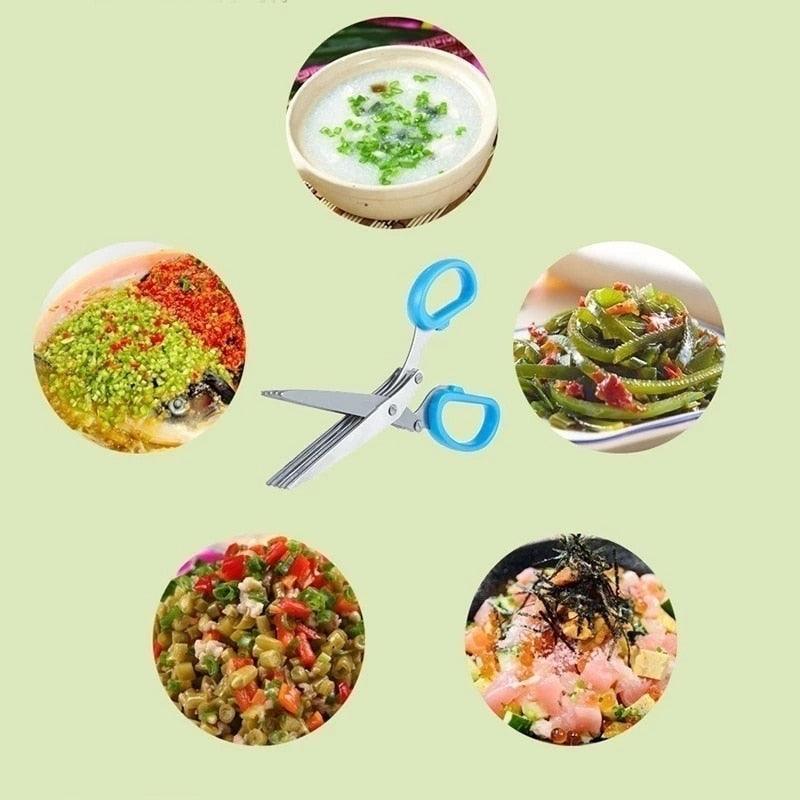 Tesoura de Cozinha Multicorte com 5 Lâminas - Deka Express