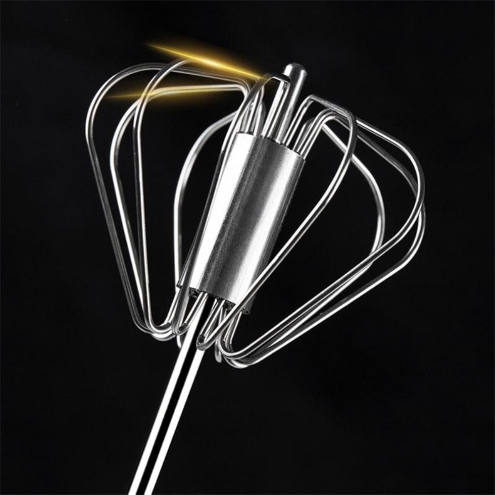 Batedor de ovos de aço inoxidável semiautomático manual para cozinha - Deka Express