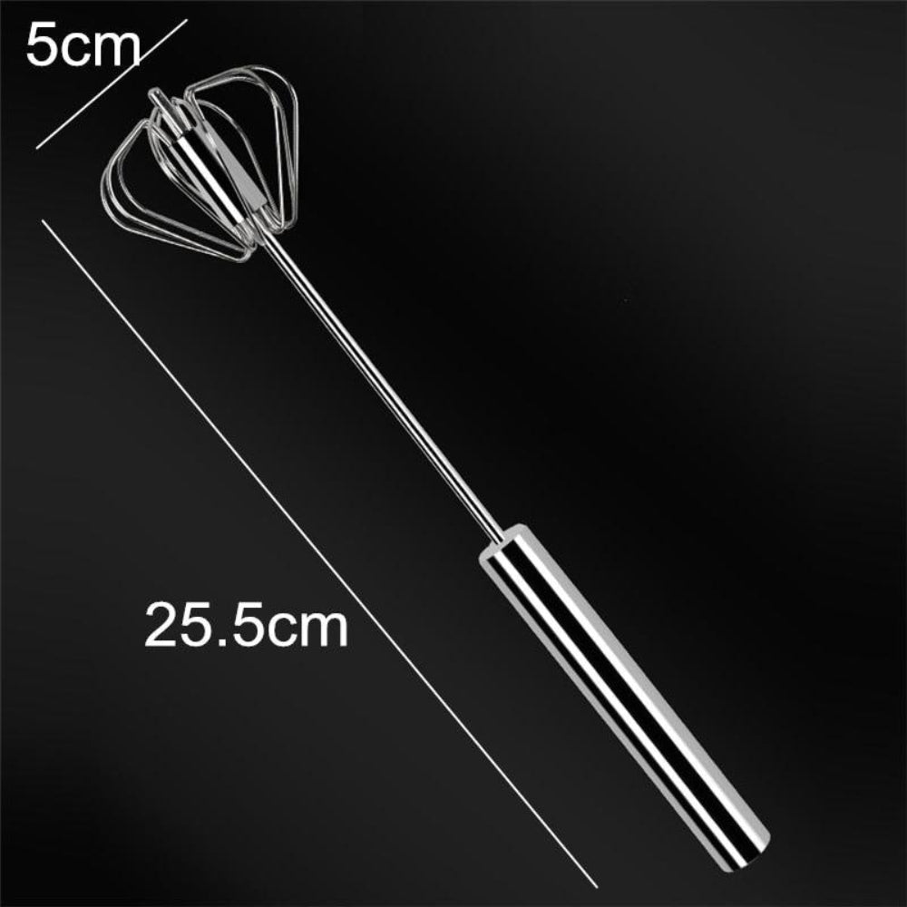 Batedor de ovos de aço inoxidável semiautomático manual para cozinha - Deka Express